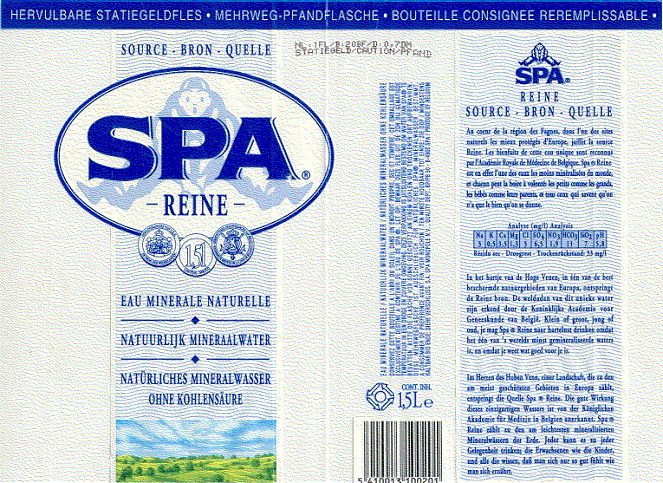 Label of Spa Reine