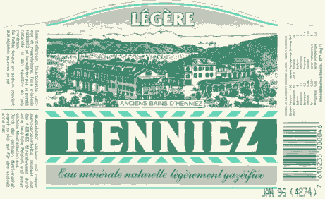 Label of Henniez