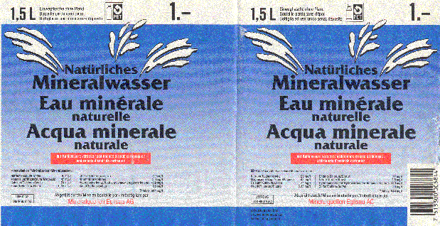 Label of Natrliches Mineralwasser