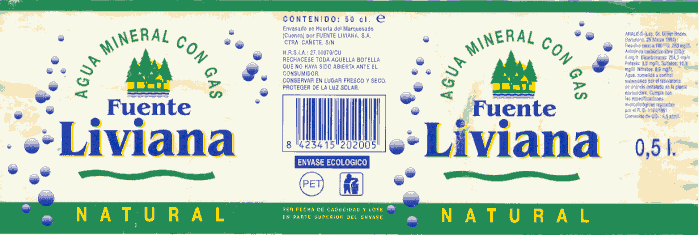 Label of Fuente Liviana