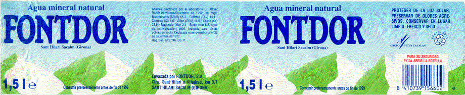 Label of Fontdor