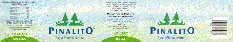 Label of Pinalito