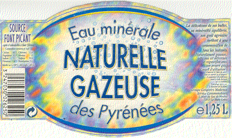 Label of Eau minrale des Pyrnes