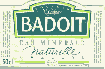 Label of Badoit