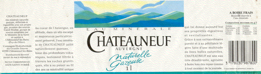 Label of Chateauneuf
