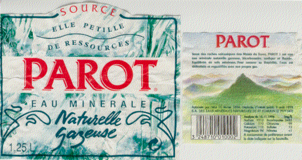 Label of Parot