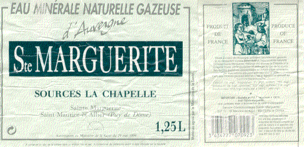 Label of Ste.Marguerite