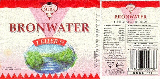 Label of Bronwater - Bar-le-Duc well 1