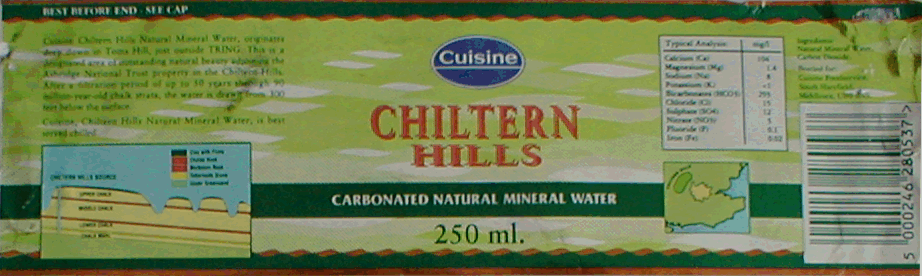 Label of Chiltern Hills